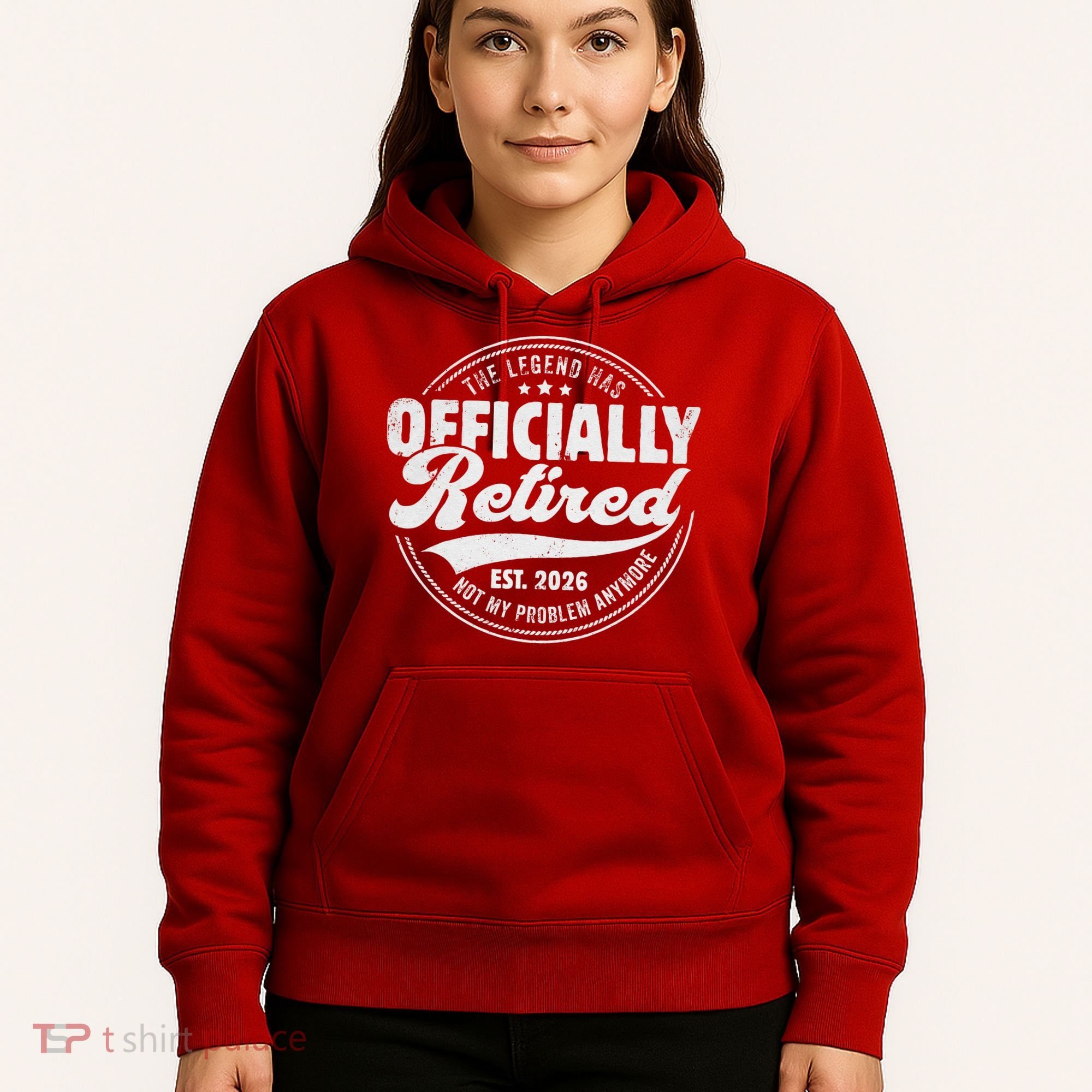 The Legend Has Officially Retired EST 2026 Emblem Hoodie