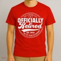 The Legend Has Officially Retired EST 2026 Emblem T-Shirt thumb 3