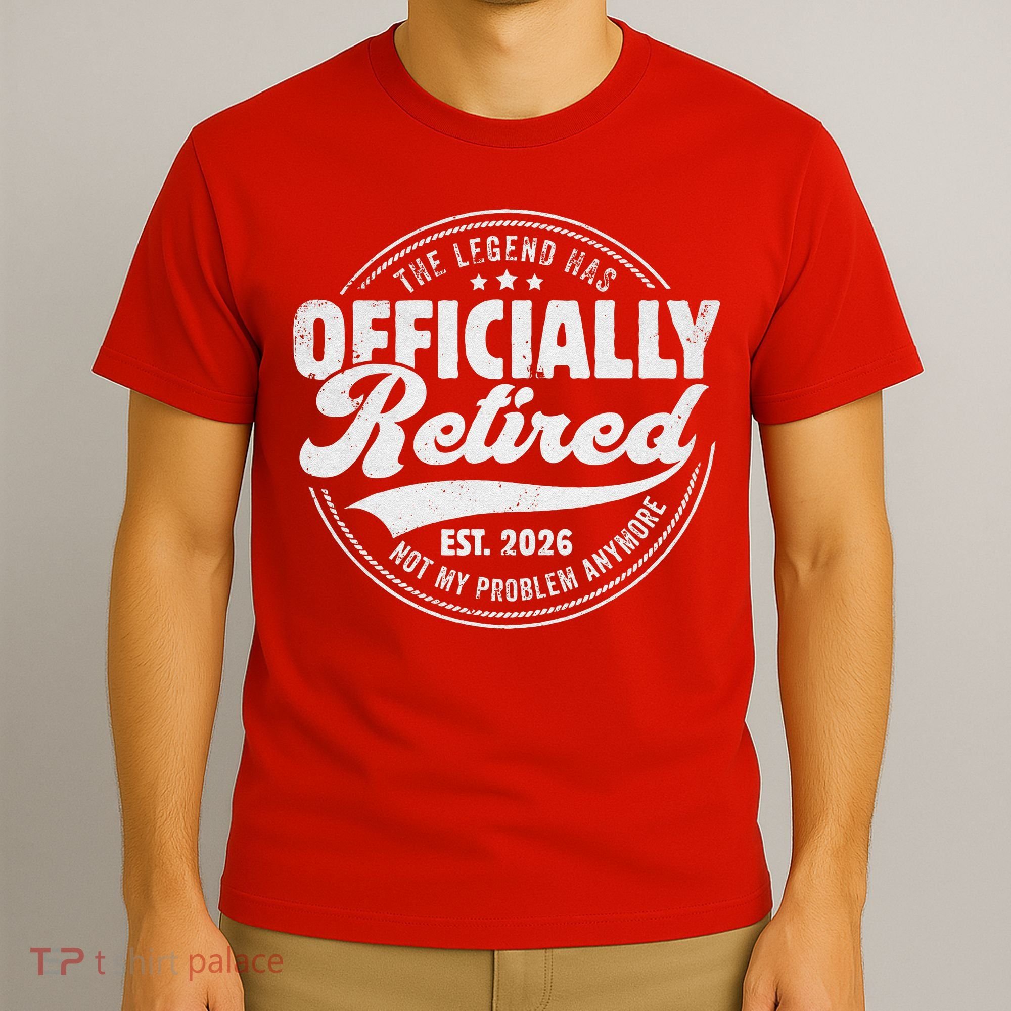 The Legend Has Officially Retired EST 2026 Emblem T-Shirt