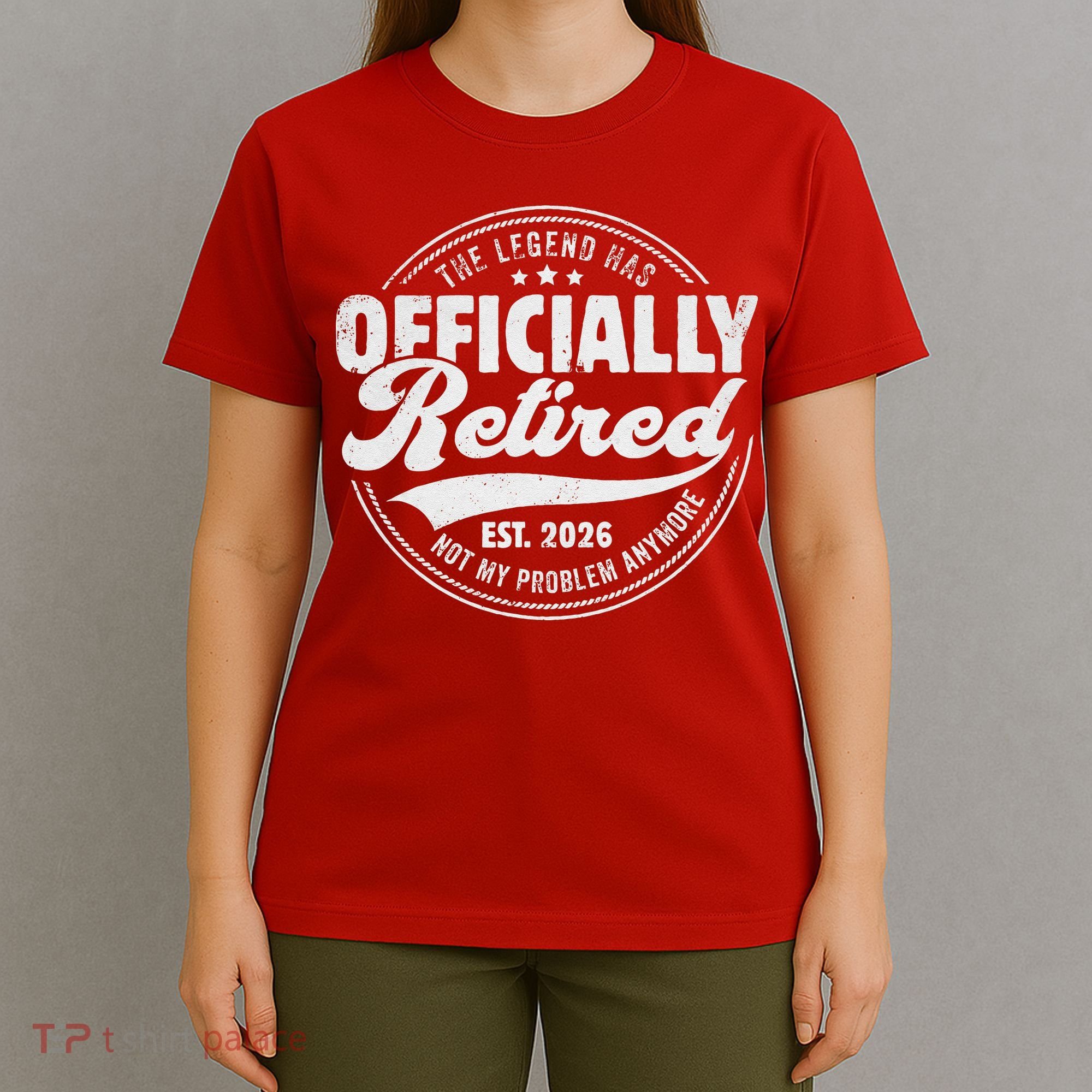 The Legend Has Officially Retired EST 2026 Emblem T-Shirt