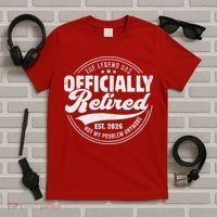 The Legend Has Officially Retired EST 2026 Emblem T-Shirt thumb 5