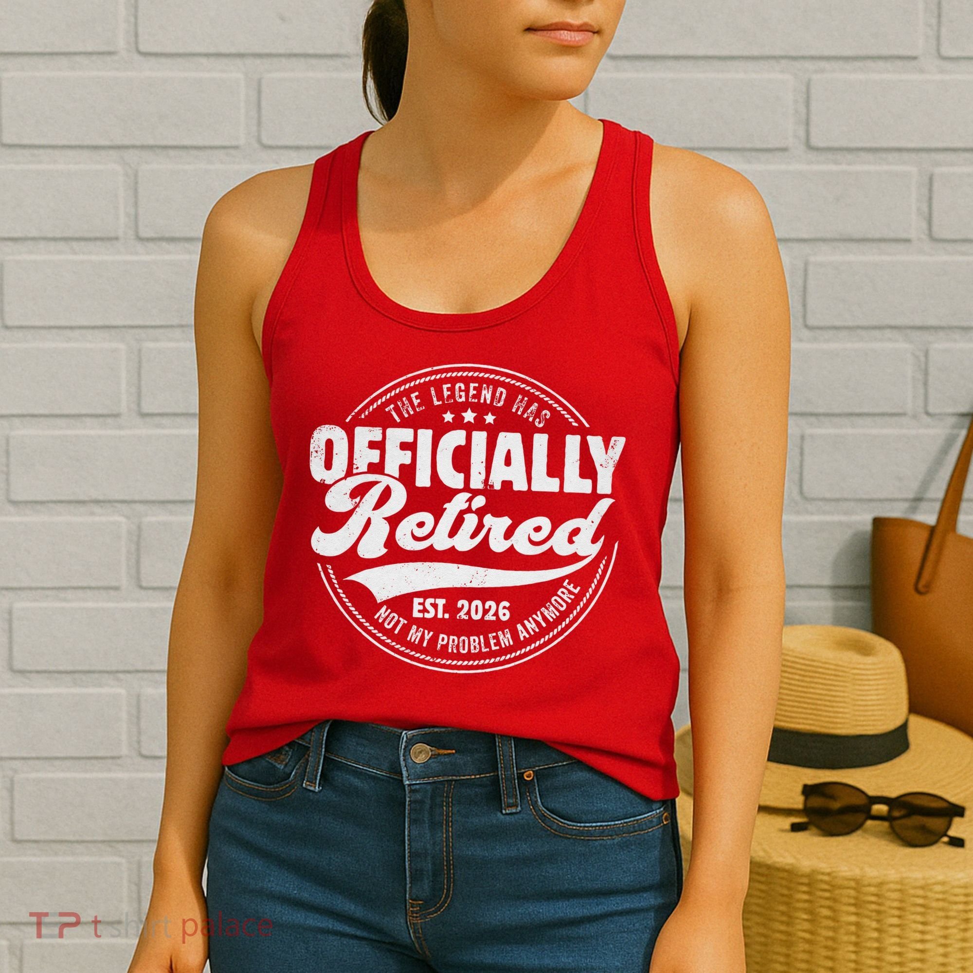 The Legend Has Officially Retired EST 2026 Emblem Women's Tank Top