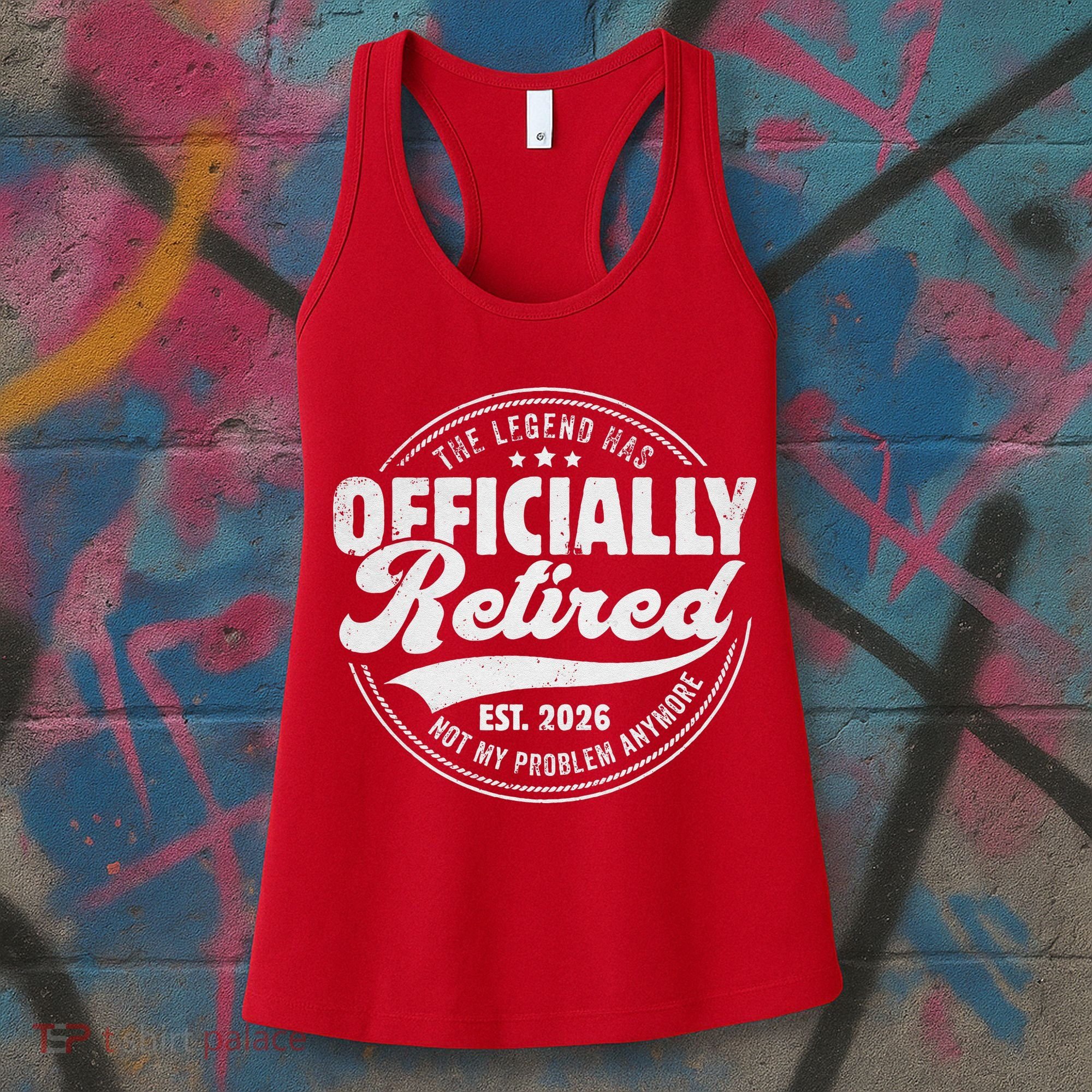 The Legend Has Officially Retired EST 2026 Emblem Women's Tank Top