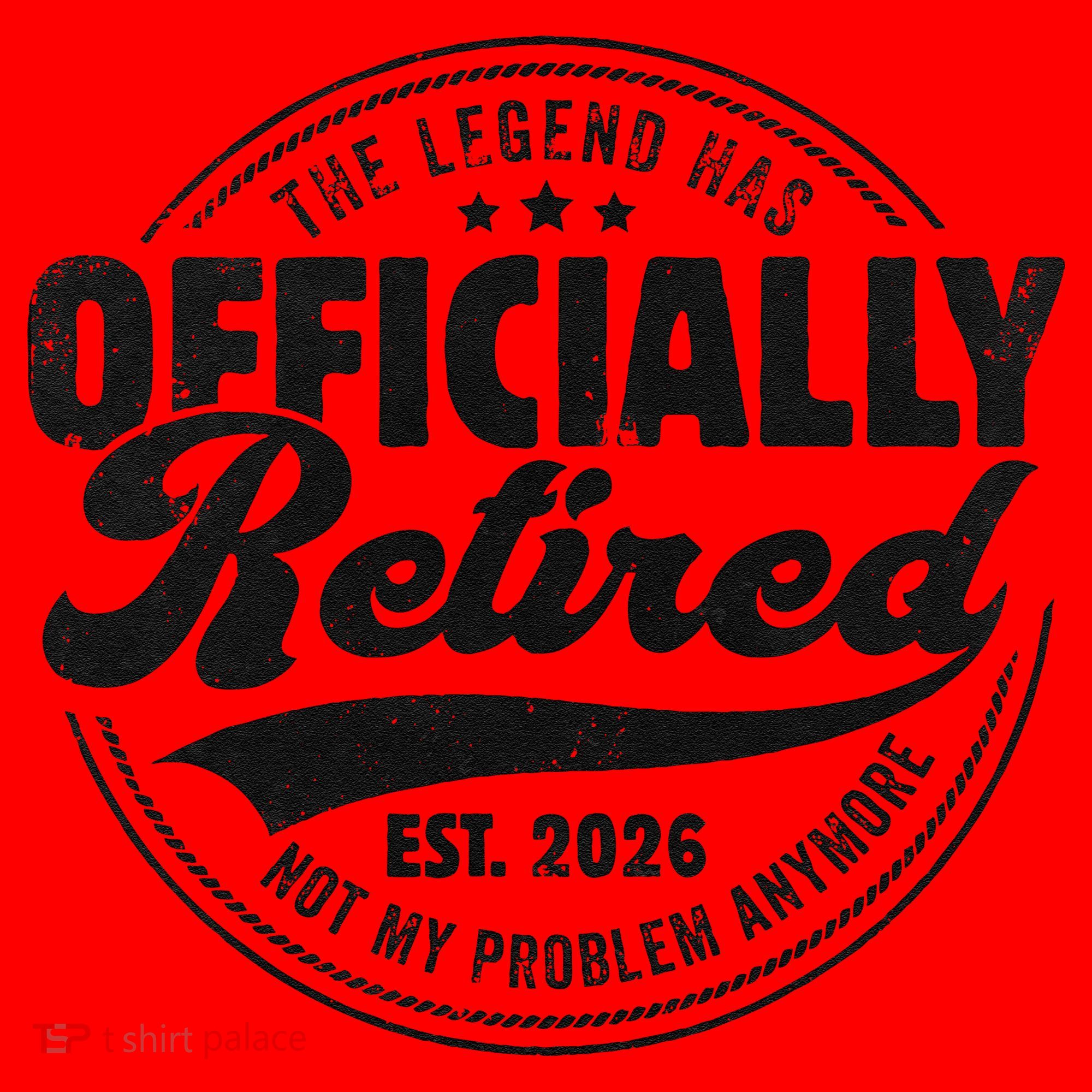 The Legend Has Officially Retired EST 2026 Emblem Santa Hat
