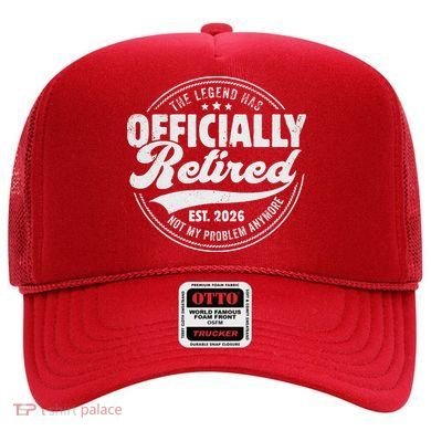 The Legend Has Officially Retired EST 2026 Emblem Hat