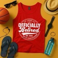 The Legend Has Officially Retired EST 2026 Emblem Tank Top thumb 4