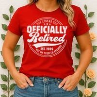 The Legend Has Officially Retired EST 2026 Emblem Women's T-Shirt thumb 2