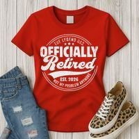 The Legend Has Officially Retired EST 2026 Emblem Women's T-Shirt thumb 3