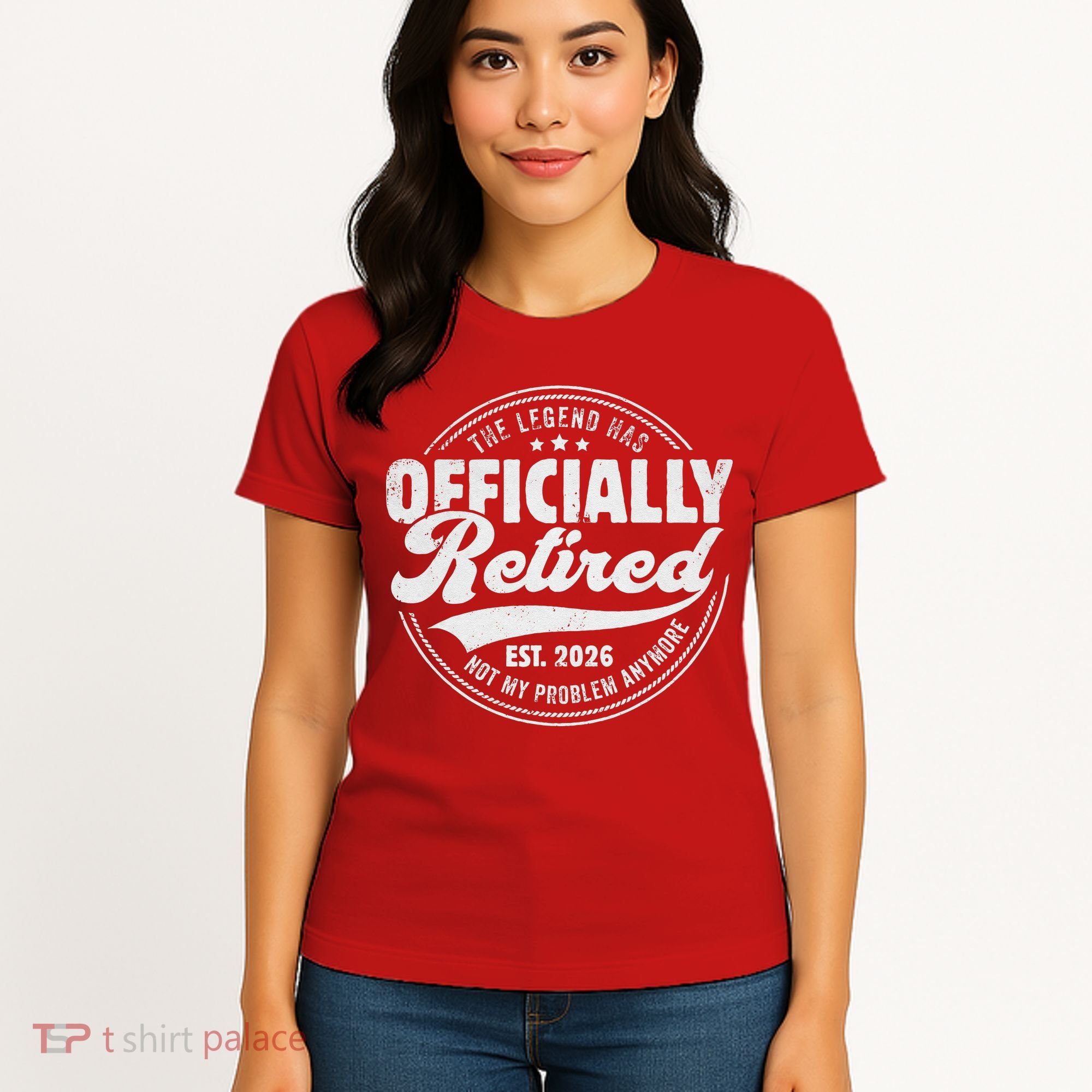 The Legend Has Officially Retired EST 2026 Emblem Women's T-Shirt