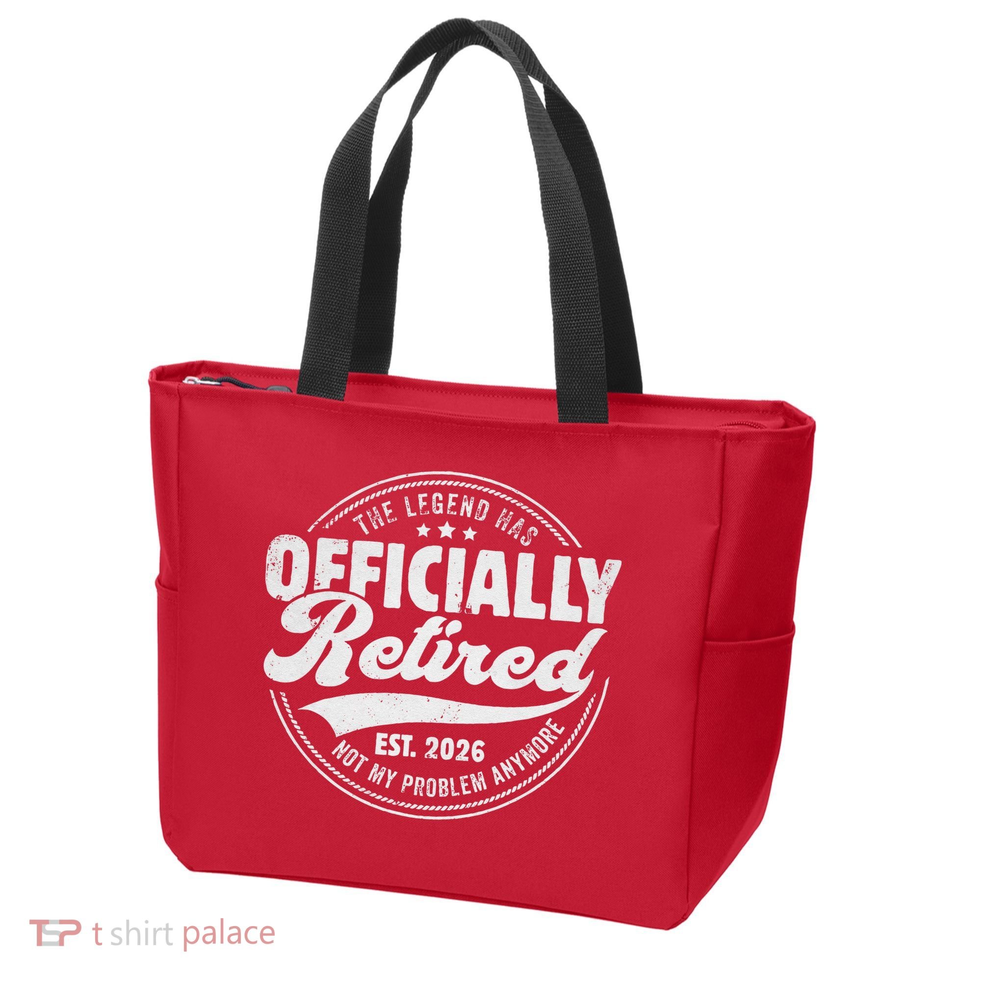 The Legend Has Officially Retired EST 2026 Emblem Tote Bag