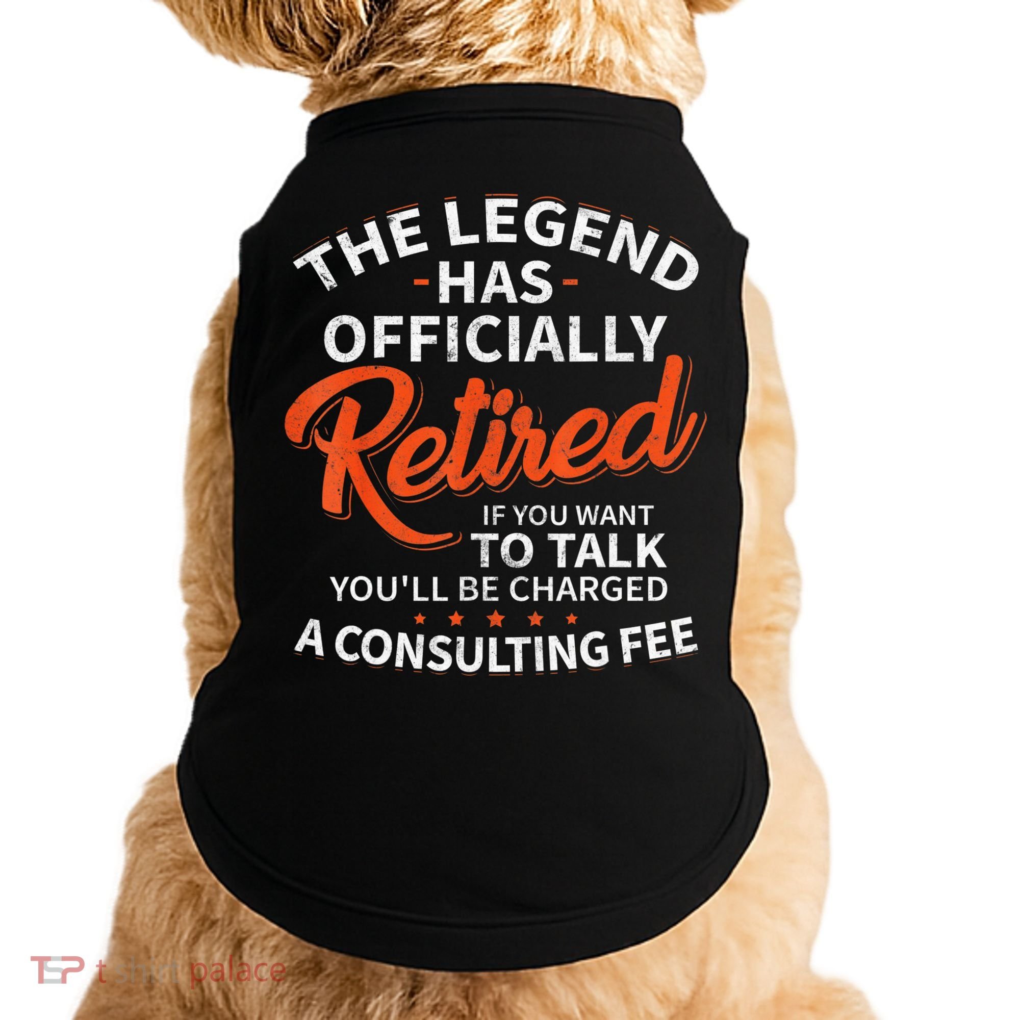 The Legend Has Retired Men Officer Officially Retirement Doggie Tank