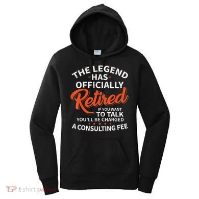 The Legend Has Retired Men Officer Officially Retirement Women's Hoodie