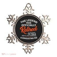 The Legend Has Retired Men Officer Officially Retirement Ornament thumb 0