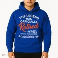 The Legend Has Retired Men Officer Officially Retirement Hoodie thumb 2