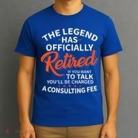 The Legend Has Retired Men Officer Officially Retirement T-Shirt thumb 3