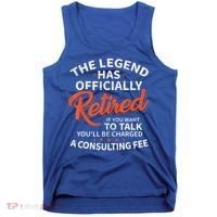 The Legend Has Retired Men Officer Officially Retirement Tank Top thumb 0