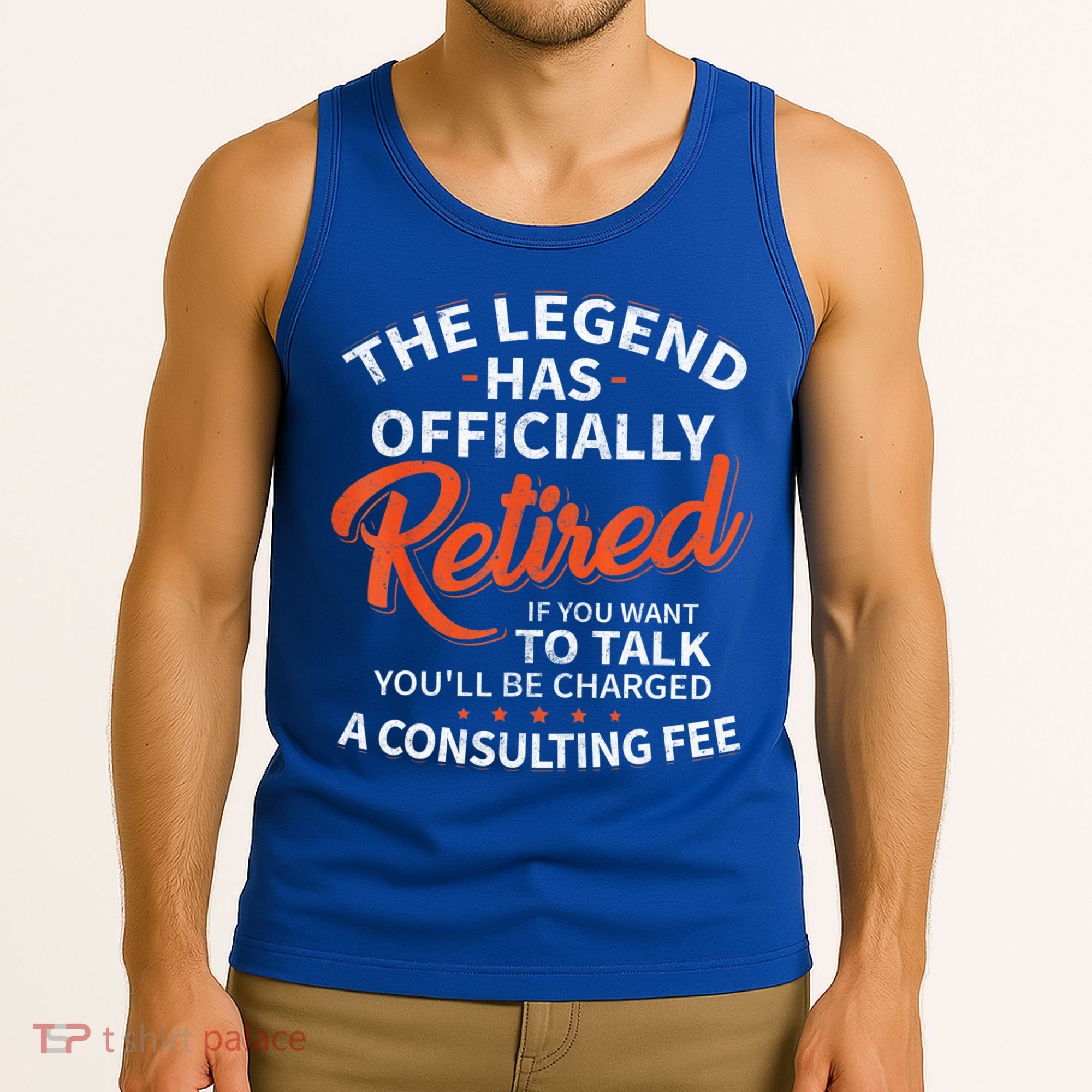 The Legend Has Retired Men Officer Officially Retirement Tank Top