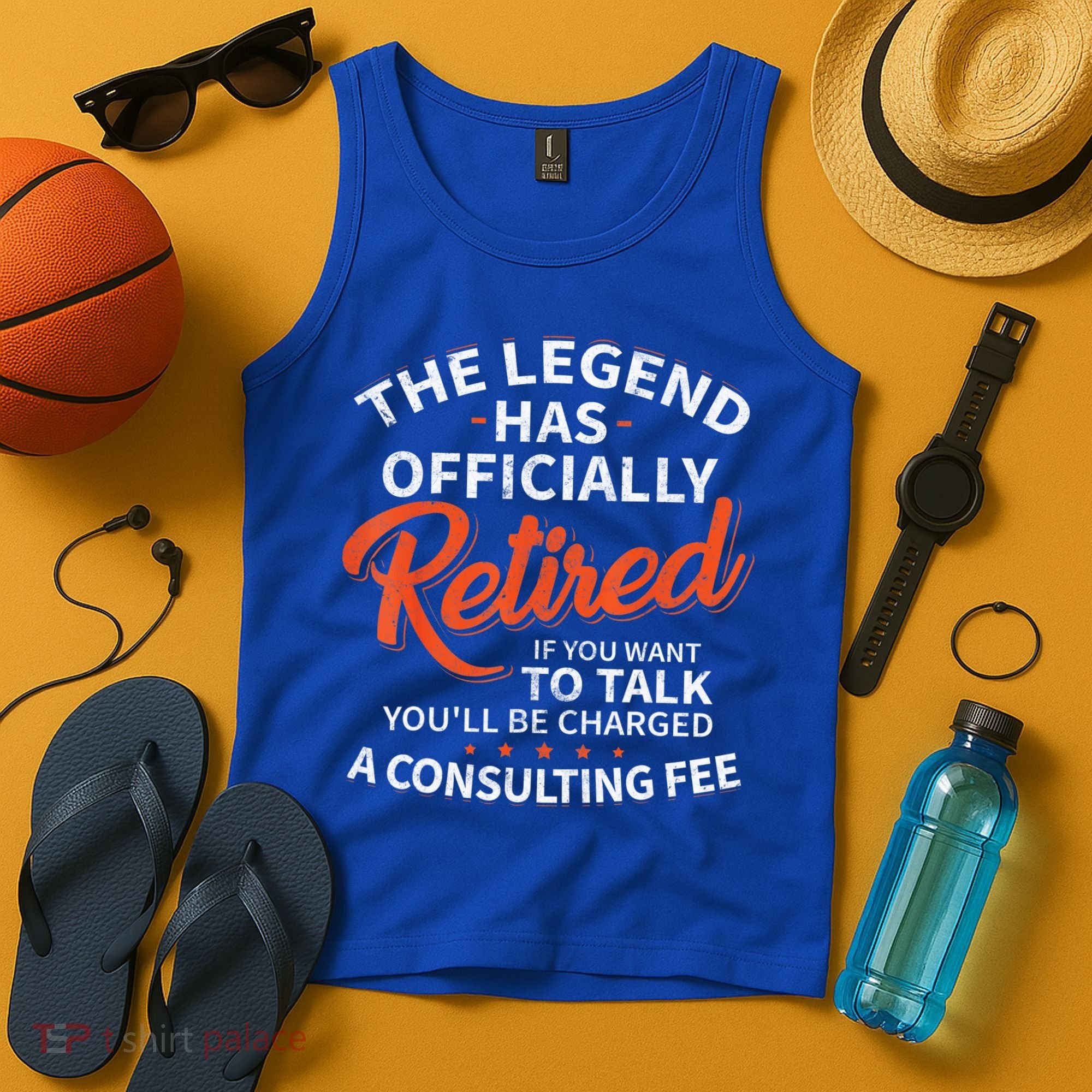 The Legend Has Retired Men Officer Officially Retirement Tank Top