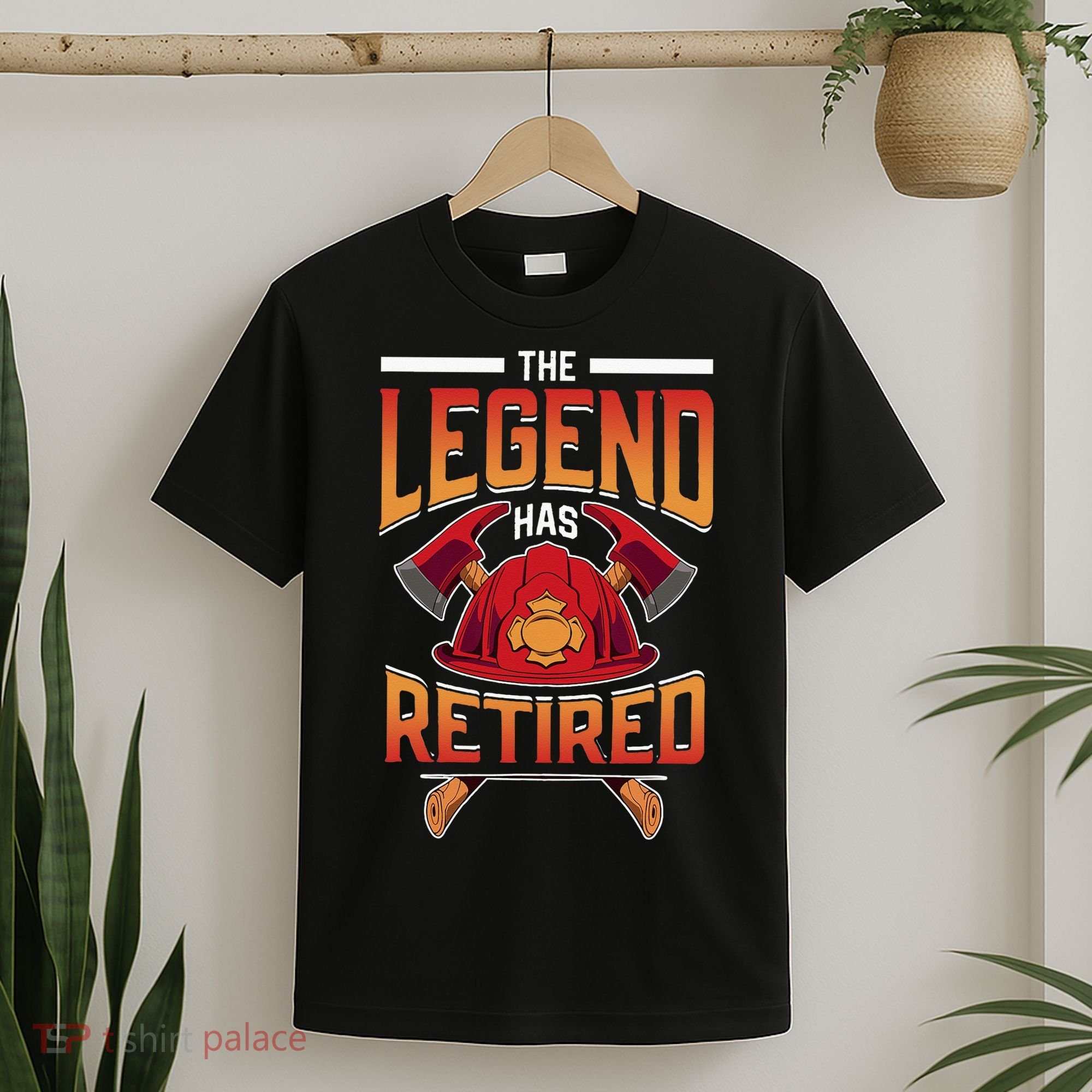 The Legend Has Retired Firefighter Fire Fighter Retirement T-Shirt