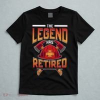 The Legend Has Retired Firefighter Fire Fighter Retirement T-Shirt thumb 5