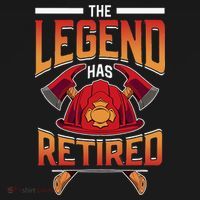 The Legend Has Retired Firefighter Fire Fighter Retirement Women's Hoodie thumb 2