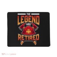 The Legend Has Retired Firefighter Fire Fighter Retirement Mousepad thumb 0