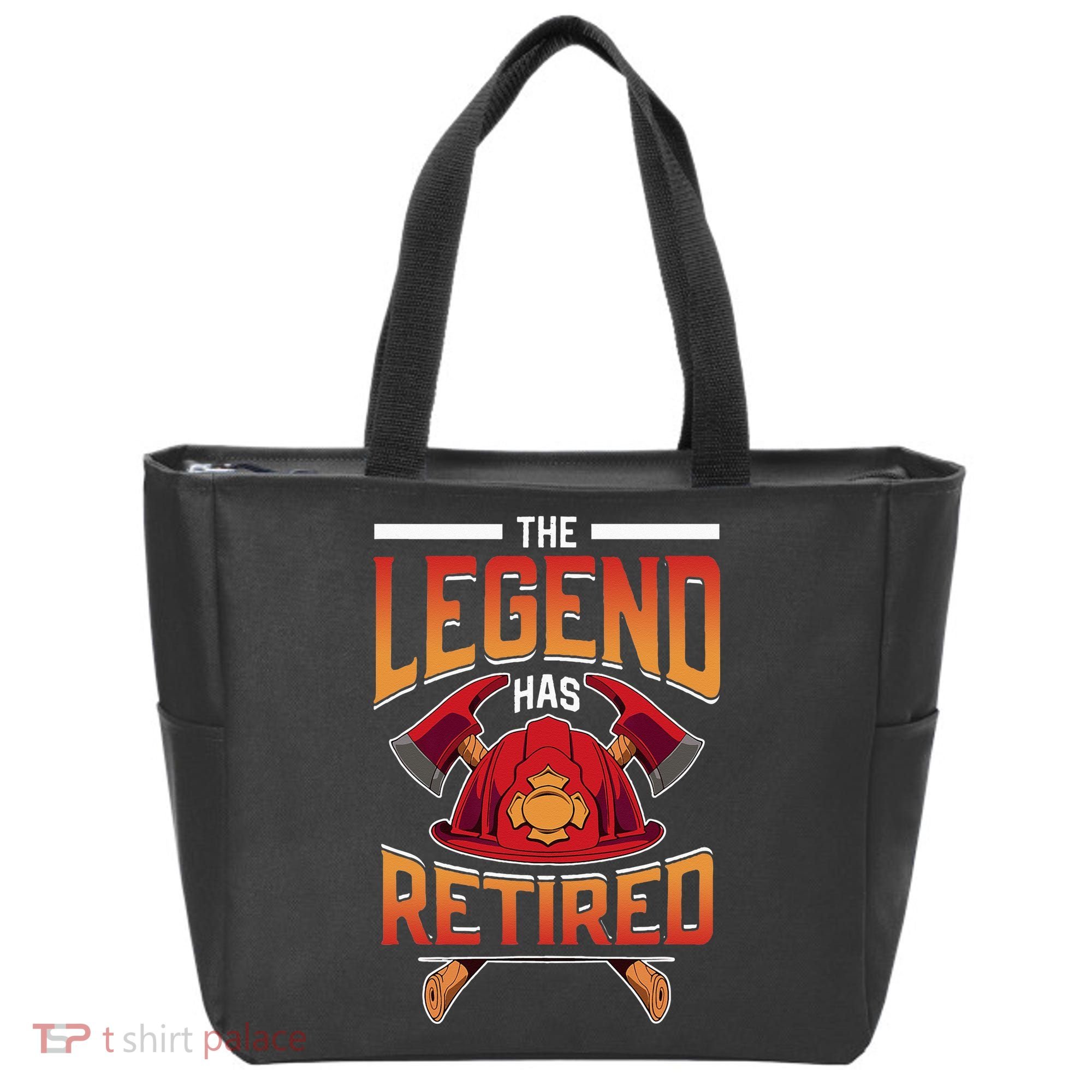The Legend Has Retired Firefighter Fire Fighter Retirement Tote Bag