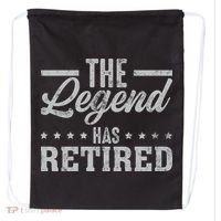 The Legend Has Retired Funny Cool Retirement Gift Drawstring Bag thumb 0
