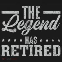 The Legend Has Retired Funny Cool Retirement Gift Drawstring Bag thumb 2