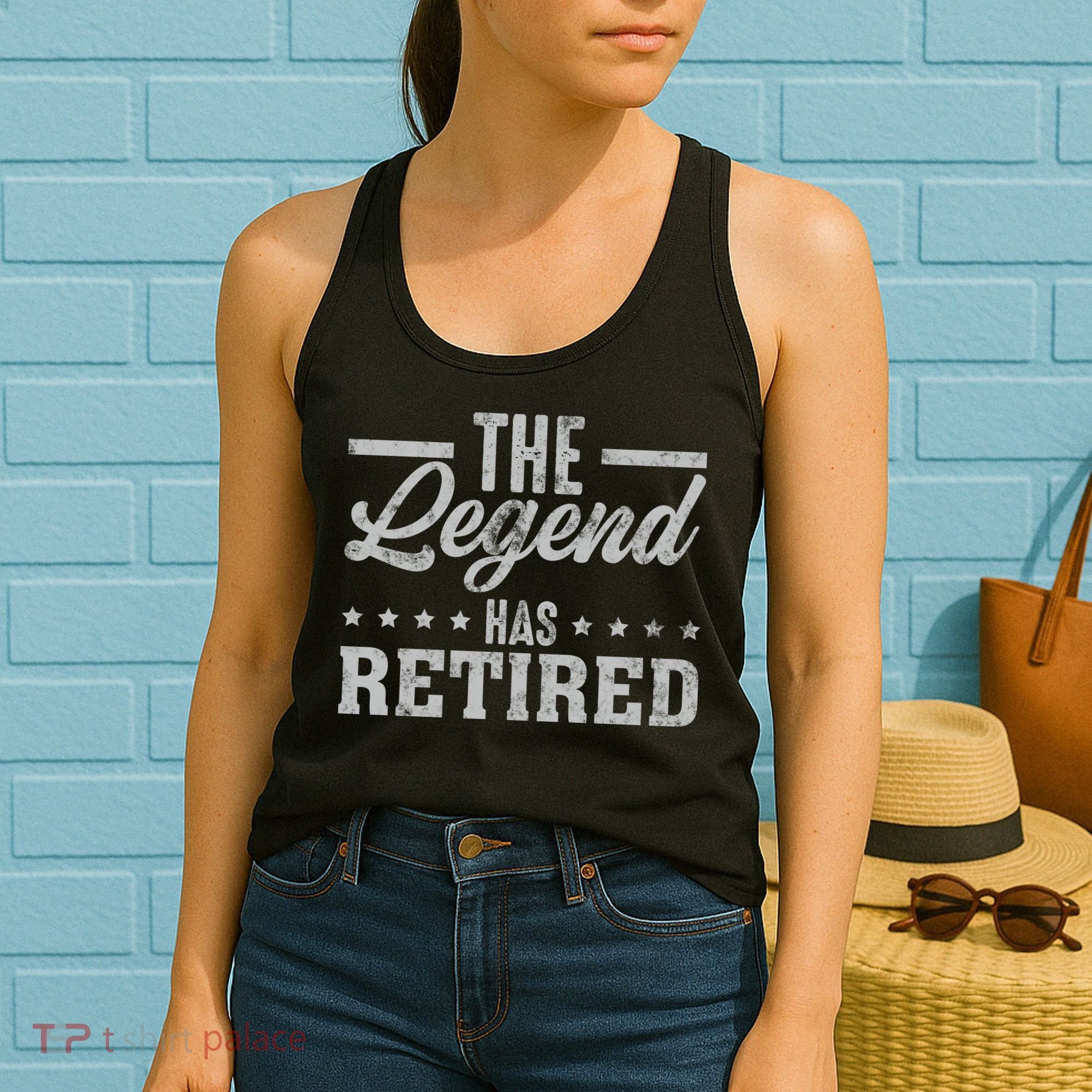 The Legend Has Retired Funny Cool Retirement Gift Women's Tank Top