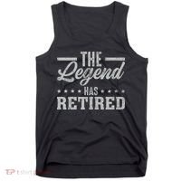 The Legend Has Retired Funny Cool Retirement Gift Tank Top thumb 0