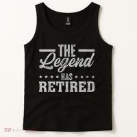 The Legend Has Retired Funny Cool Retirement Gift Tank Top thumb 2