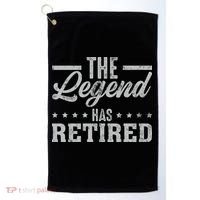 The Legend Has Retired Funny Cool Retirement Gift Golf Towel thumb 0