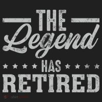 The Legend Has Retired Funny Cool Retirement Gift Golf Towel thumb 3