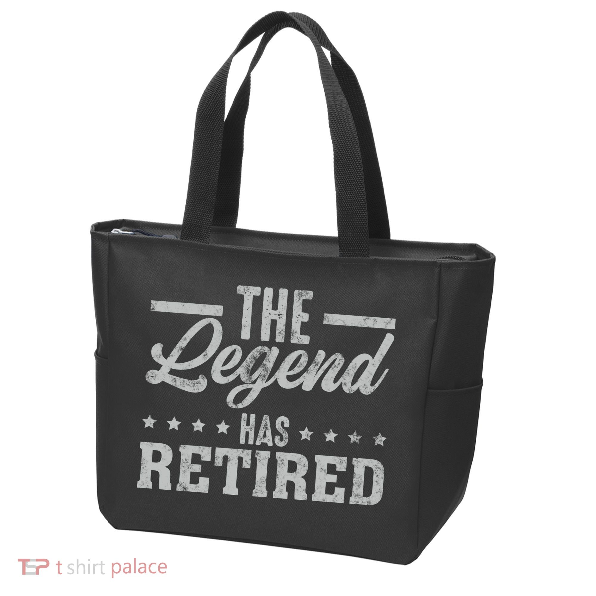 The Legend Has Retired Funny Cool Retirement Gift Tote Bag