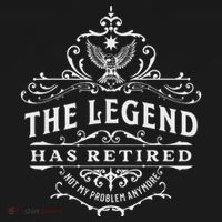 The Legend Has Retired Not My Problem Anymore Pajama Set thumb 2