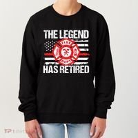 The Legend Has Retired Firefighter Retirement Party Gift Women's Sweatshirt thumb 0