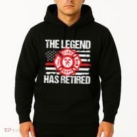 The Legend Has Retired Firefighter Retirement Party Gift Hoodie thumb 2