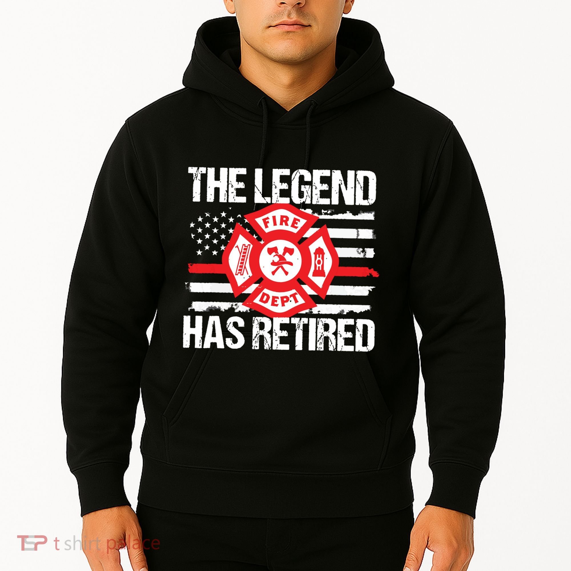 The Legend Has Retired Firefighter Retirement Party Gift Hoodie