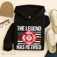 The Legend Has Retired Firefighter Retirement Party Gift Hoodie thumb 4