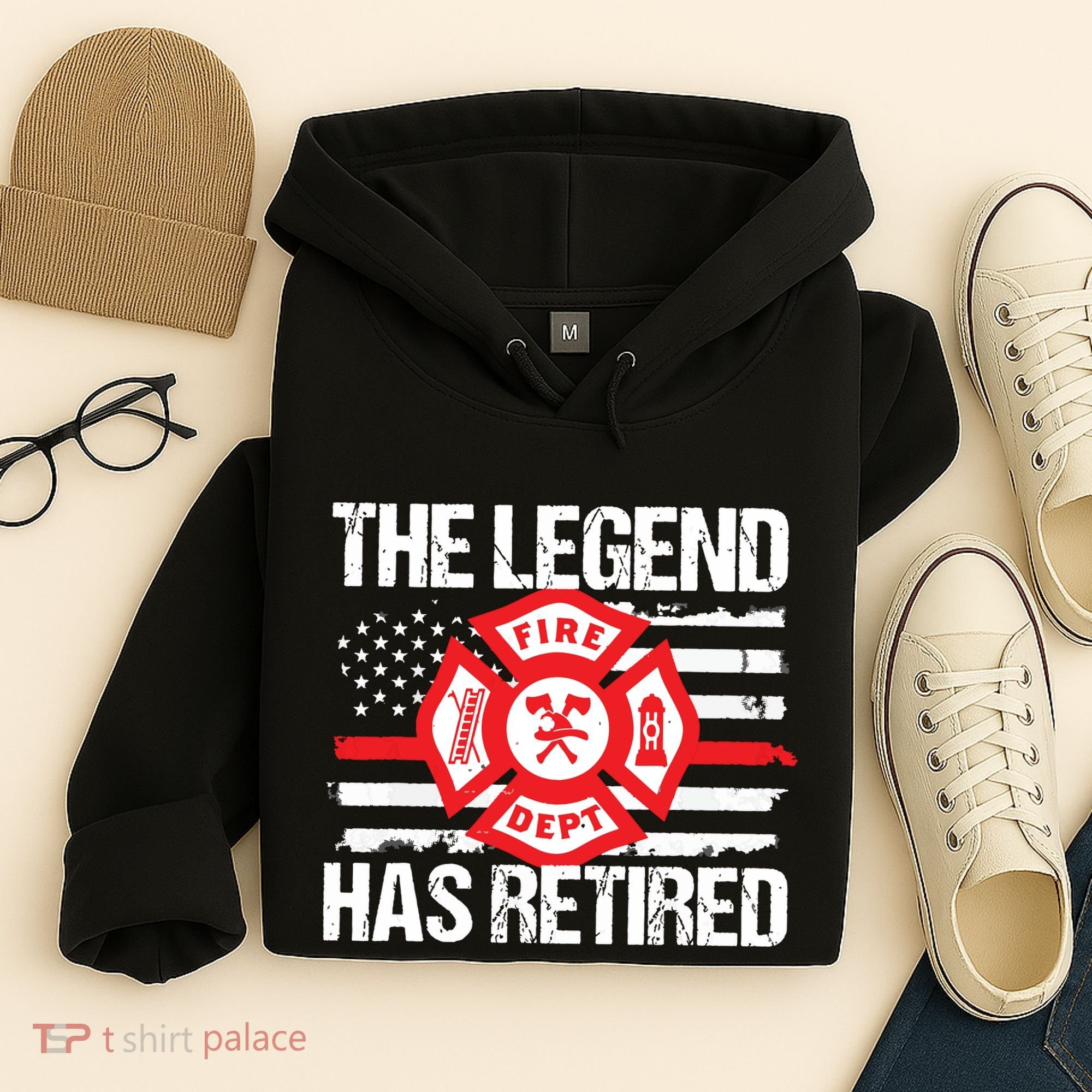 The Legend Has Retired Firefighter Retirement Party Gift Hoodie