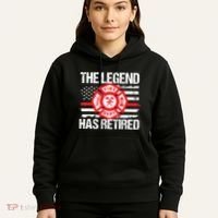 The Legend Has Retired Firefighter Retirement Party Gift Hoodie thumb 5