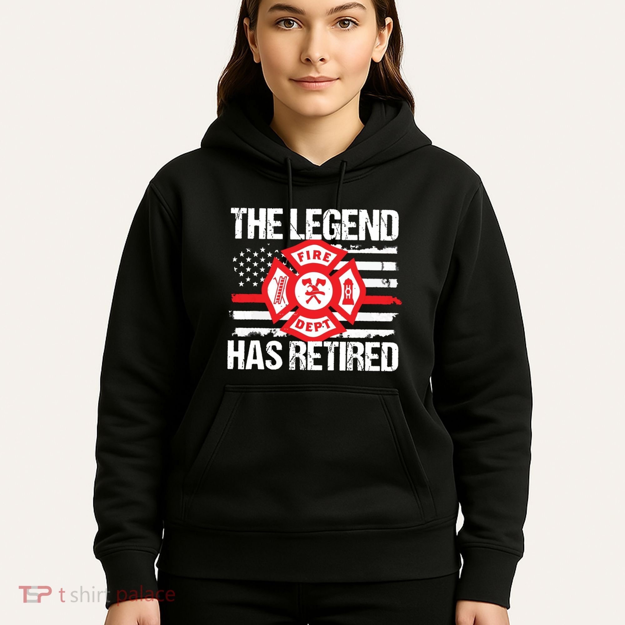 The Legend Has Retired Firefighter Retirement Party Gift Hoodie