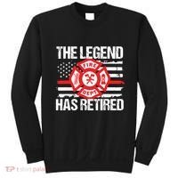 The Legend Has Retired Firefighter Retirement Party Gift Sweatshirt thumb 0