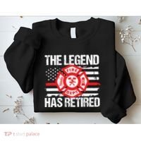 The Legend Has Retired Firefighter Retirement Party Gift Sweatshirt thumb 2