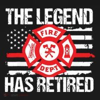 The Legend Has Retired Firefighter Retirement Party Gift Sweatshirt thumb 3