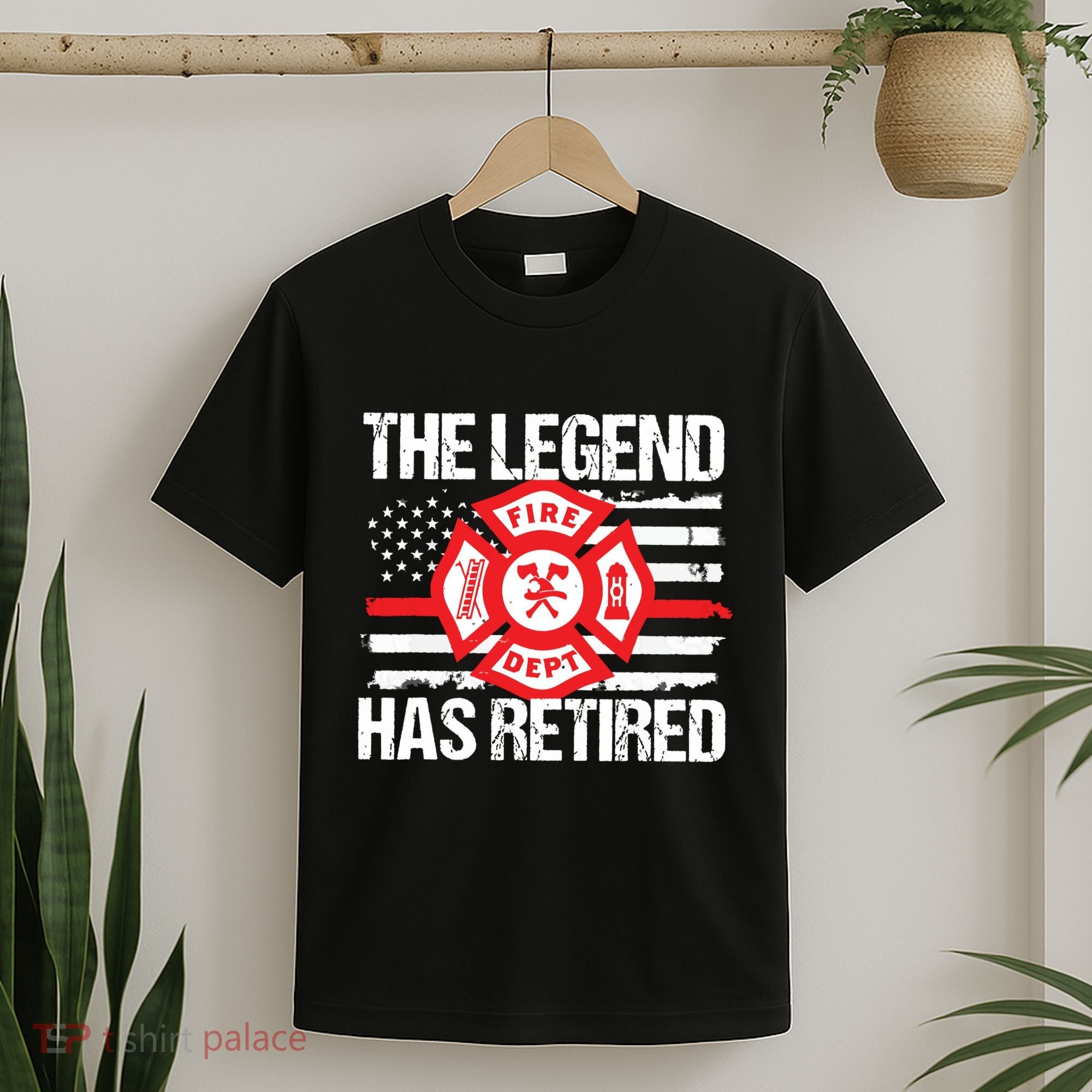 The Legend Has Retired Firefighter Retirement Party Gift T-Shirt
