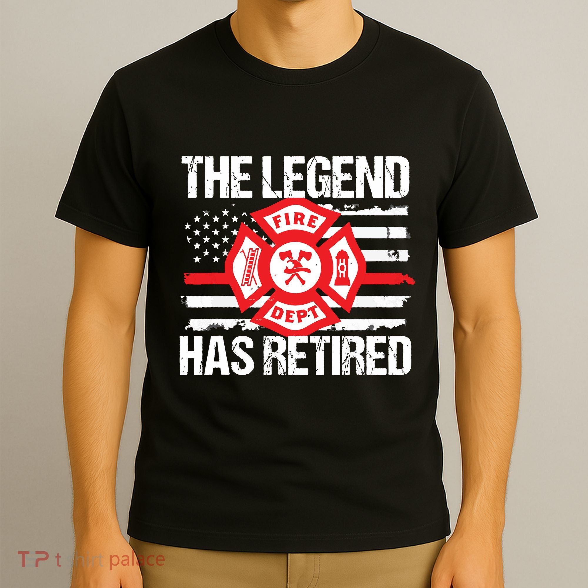 The Legend Has Retired Firefighter Retirement Party Gift T-Shirt