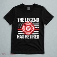 The Legend Has Retired Firefighter Retirement Party Gift T-Shirt thumb 5