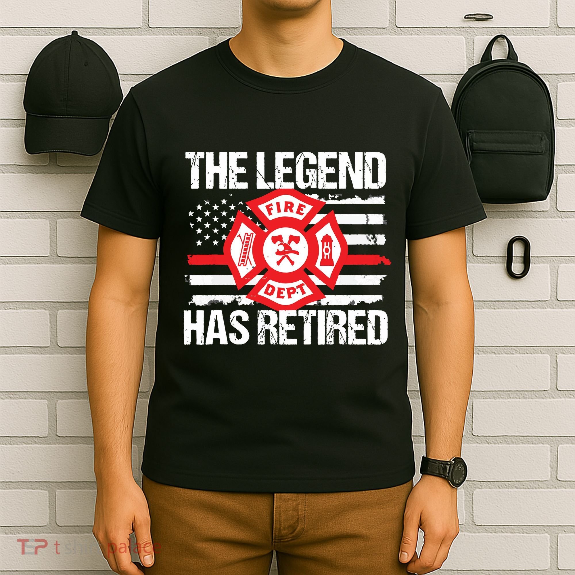 The Legend Has Retired Firefighter Retirement Party Gift T-Shirt